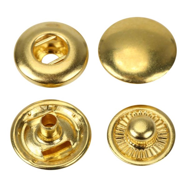 Кнопка L-12 цв золото нерж 12,5мм (уп ок.72шт) Veritas0