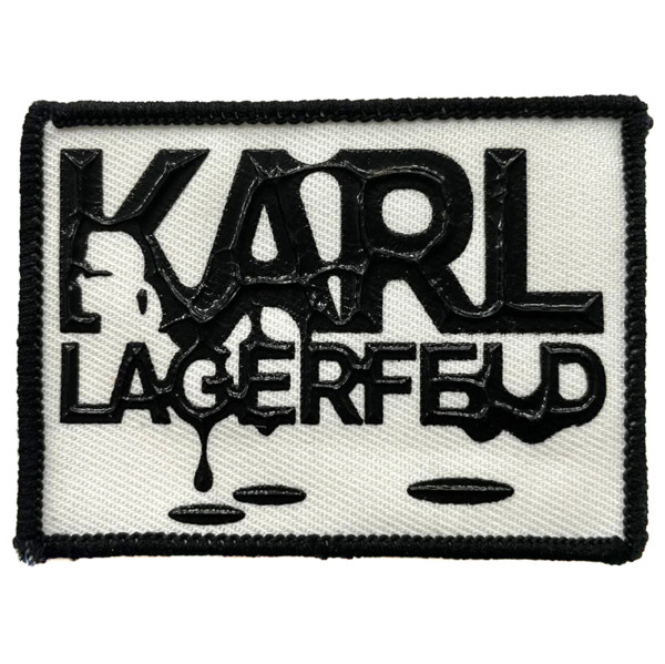 Нашивка KARL LAGERFELD белый/черный 4.5*6.0см0