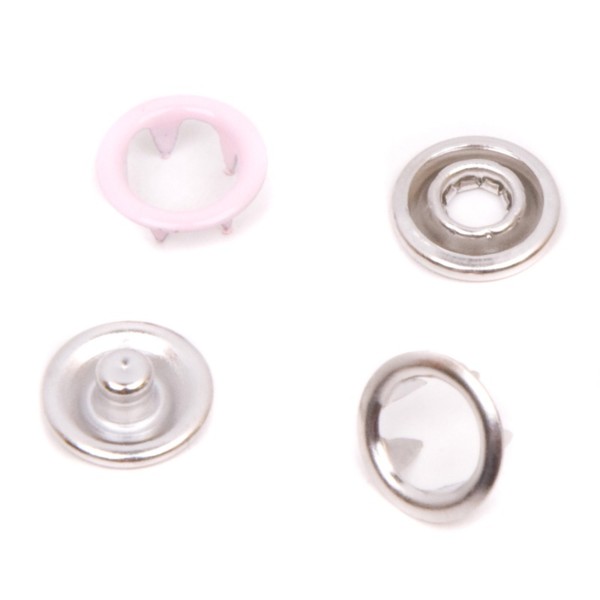 Кнопка рубашечная цв розовый 133 нерж 9,5мм кольцо (уп ок.144шт) NewStar1