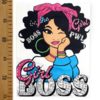 Нашивка девушка Girl BOSS20*25,5см1