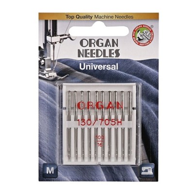 Иглы для БШМ ORGAN BL 130/705H Универсальные №100 (уп.10шт) (0)