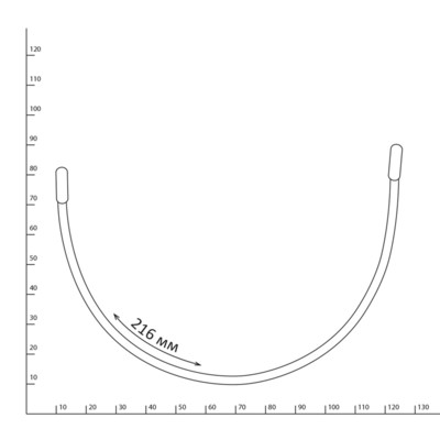 Каркасы косточки металл 216мм тип 4, 2762 (уп.50 шт) ARTA-F (1)