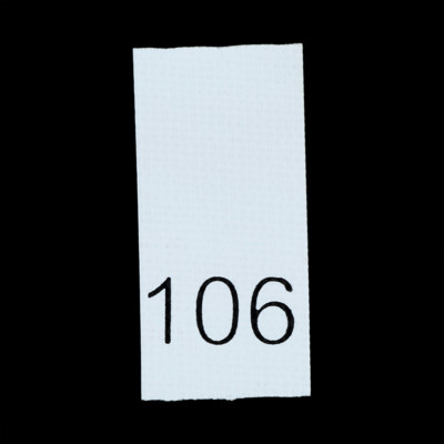 Р106ПБ 106 - размерник - белый (уп.200 шт) (0)