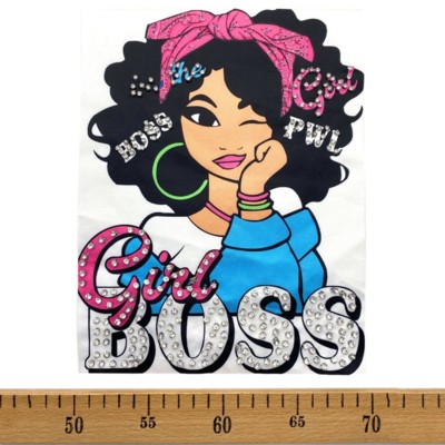 Нашивка девушка Girl BOSS20*25,5см (0)