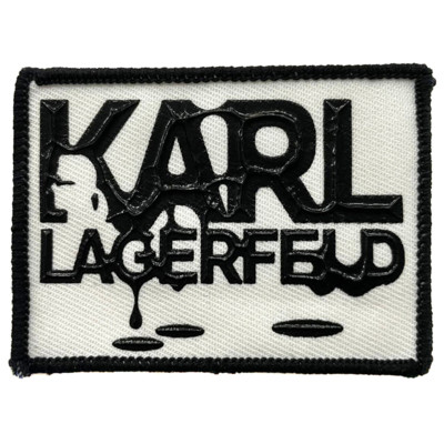 Нашивка KARL LAGERFELD белый/черный 4.5*6.0см (0)