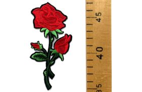 термоаппликация вышитая роза средняя в ассортиментеa2 gp | Распродажа! Успей купить!