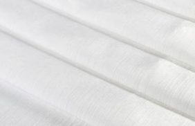 ткань шторная шанзелизе 170 гр/м2 280 см однотонная белый/s501 купить по цене 255 руб в розницу от 1 метра - в интернет-магазине Веллтекс